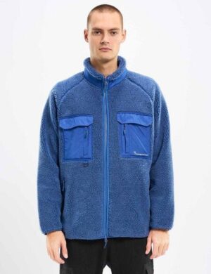 KnowledgeCotton Apparel Zip-Jacke - Raglan Teddy - aus Bio-Baumwolle