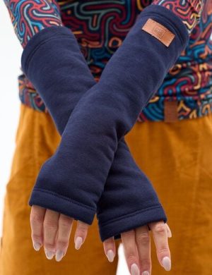 Handstulpen Puffy – Armstulpen aus Bio-Baumwolle – warm & bequem – glatt oder mit KOKOworld-Print – fair & nachhaltig produziert in EU