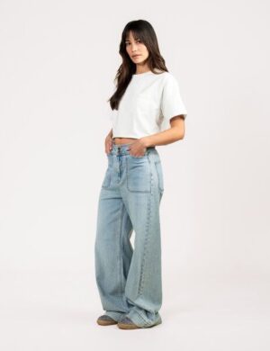 Kuyichi FARRAH Flare Jeans (Worker Steel blue)
