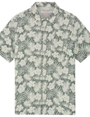 Kuyichi Kurzarm-Hemd Nolan Leinen