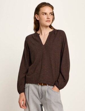 LANIUS Blusenshirt (GOTS) aus Bio-Baumwolle