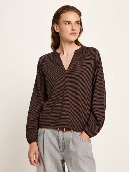 LANIUS Blusenshirt (GOTS) aus Bio-Baumwolle LANIUS Blusenshirt (GOTS) aus Bio-Baumwolle