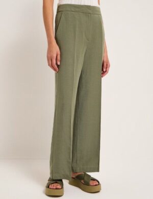 LANIUS Hose mit weitem Bein aus TENCEL und Bio-Leinen