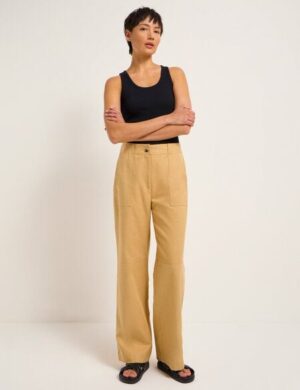 LANIUS Marlenehose mit aufgesetzten Taschen aus TENCEL Lyocell und Bio-Baumwolle