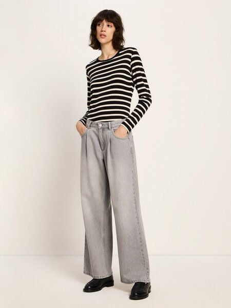 LANIUS Marlenejeans mit Bundfalte (GOTS) aus Bio-Baumwolle LANIUS Marlenejeans mit Bundfalte (GOTS) aus Bio-Baumwolle