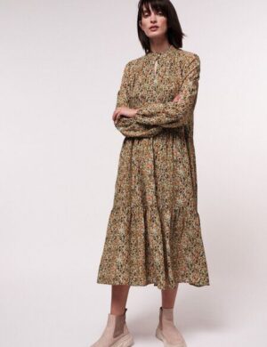 LANIUS Maxikleid Print Jungle aus LENZING ECOVERO