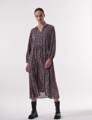 LANIUS Maxikleid Print Minimal aus LENZING ECOVERO