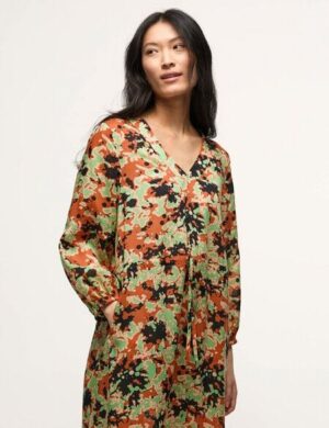 LANIUS Maxikleid Print Powerful Bloom aus TENCEL