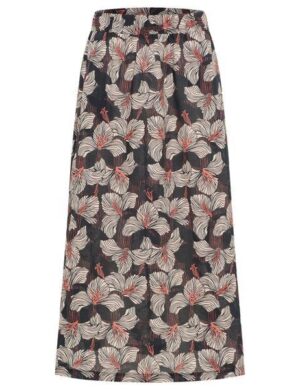 LANIUS Midi-Rock print bloom