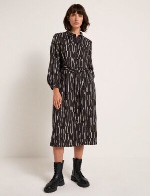 LANIUS Midikleid Print Irregular aus TENCEL Lyocell