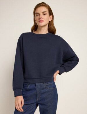 LANIUS Oversize Sweatshirt (GOTS) aus Bio-Baumwolle und recyceltem Polyester