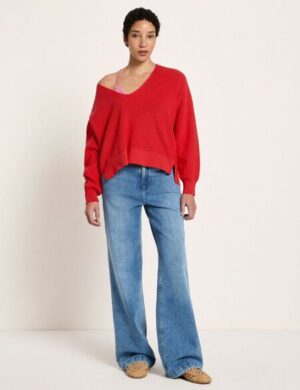 LANIUS Pullover mit V-Ausschnitt