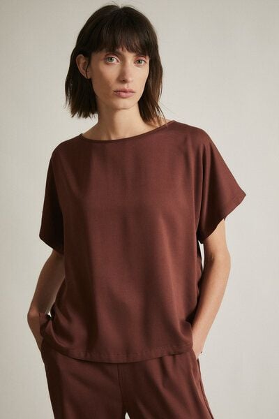 LANIUS Satin-Shirt aus LENZING ECOVERO LANIUS Satin-Shirt aus LENZING ECOVERO