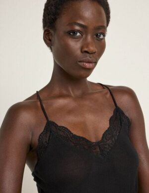 LANIUS Spitzentop aus TENCEL Lyocell