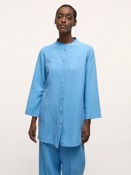 LANIUS Tunikabluse aus TENCEL mit Leinen LANIUS Tunikabluse aus TENCEL mit Leinen