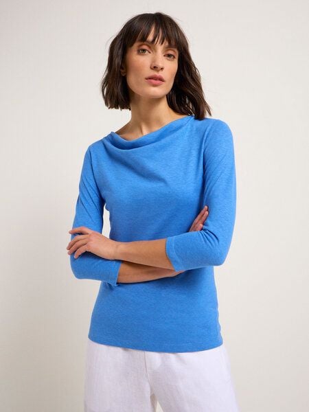 LANIUS Wasserfallshirt aus Hanf und Bio-Baumwolle LANIUS Wasserfallshirt aus Hanf und Bio-Baumwolle