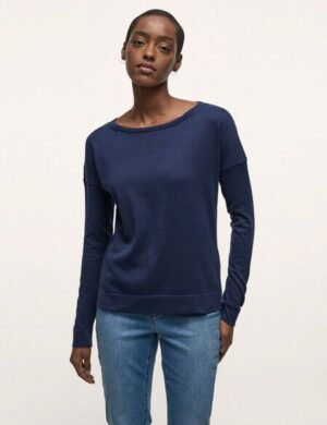 LANIUS U-Boot Pullover aus Bio-Baumwolle