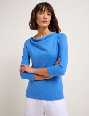 LANIUS Wasserfallshirt aus Hanf und Bio-Baumwolle