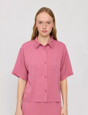 Mazine Kurzarm Hemdbluse – aus Ecovero