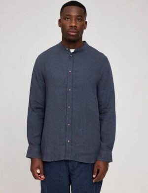 Mazine Stand Collar Hemd aus 100% Leinen