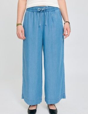 Mazine Weite Hose in Denim Look – aus Lyocell