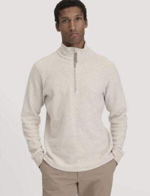 hessnatur Fleece Troyer Relaxed aus reiner Bio-Baumwolle