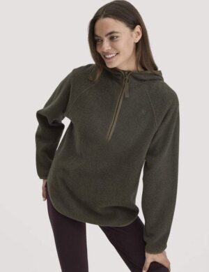 hessnatur Fleece Hoodie Relaxed ACTIVE LIGHT aus reiner Bio-Baumwolle