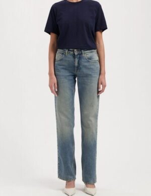 MUD Jeans Damen Jeans Carry Mid Straight – Earth Vintage