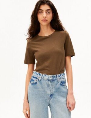 ARMEDANGELS LUALAA Damen T-Shirt aus Leinen-Mix