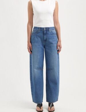 MUD Jeans Damen Jeans Demi High Balloon – Medium Aged