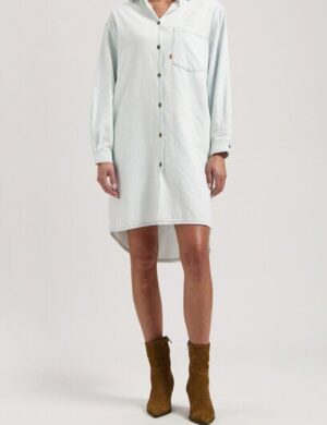 MUD Jeans Damen Kleid Ella Denim Dress – Sun Stone