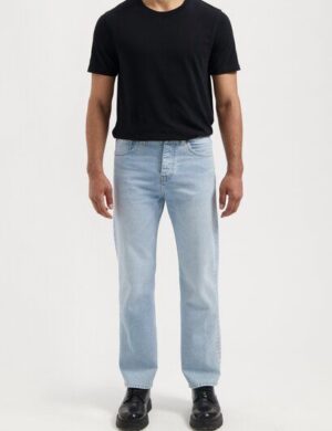 MUD Jeans Herren Jeans Alex Mid Loose Light Weight – Stone Vintage