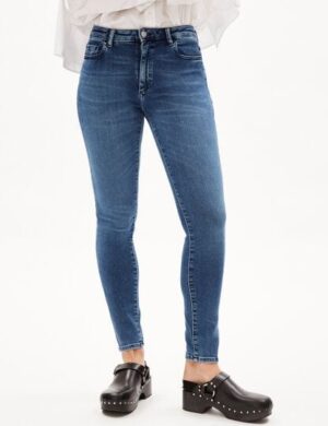 ARMEDANGELS TILLAA X STRETCH – Damen Skinny Leg Mid Waist aus Bio-Baumwoll Mix