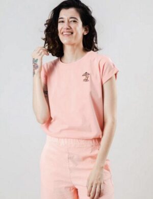 Brava Fabrics Peanuts Tropical Scoop Tee Pink