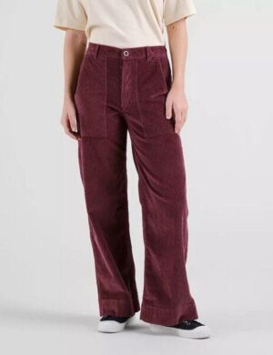 DEDICATED Cord Hose Vara Corduroy – Fig Red