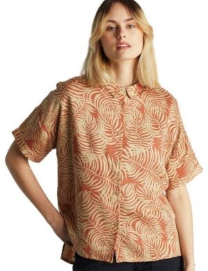 DEDICATED Short Sleeve Shirt Nibe Palm Leaves