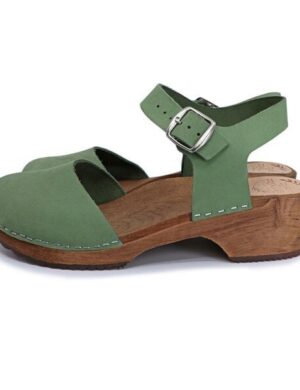 FREJA – schwedische Holz Clogs Sandale von me&myclogs – low heel