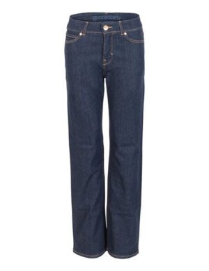 goodsociety Womens Regular Straight Jeans Raw One Wash