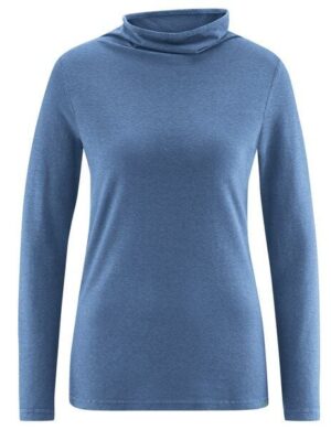HempAge Damen Apartes Langarmshirt Hanf/Biobaumwolle