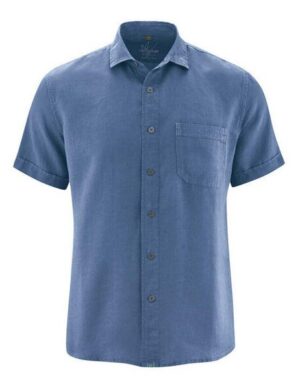 HempAge Herren Kurzarm-Hemd