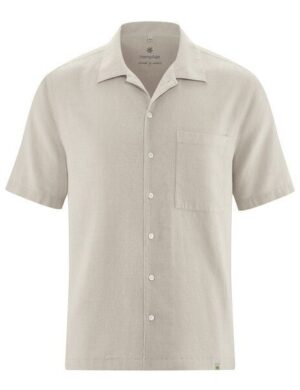 HempAge Kurzarmhemd Hanf/Biobaumwolle