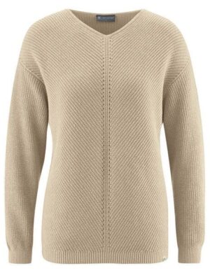 HempAge Zeitloser Pullover Hanf/Biobaumwolle