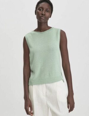 hessnatur Strick Top Regular aus Leinen mit reiner Bio-Baumwolle