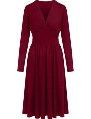 Ingoria MAGDALENA Midi Kleid 3/4 Arm mit Taschen aus TENCEL® Modal Jersey