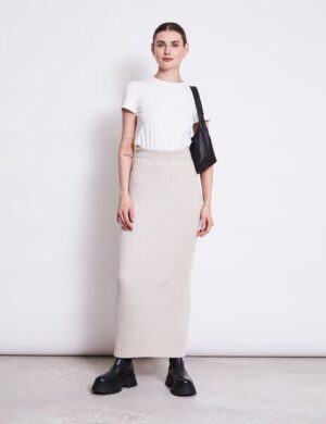 JAN N JUNE Midi Baumwoll Strick Rock EBBA GOTS