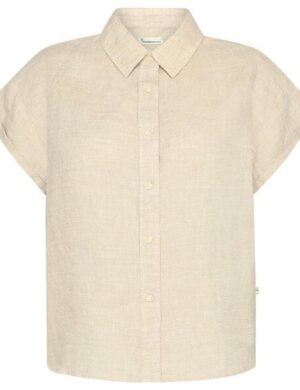 KnowledgeCotton Apparel Leinen-Bluse ASTER Yarndyed