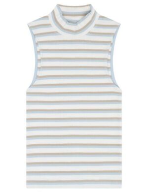 KnowledgeCotton Apparel Ripptop – High neck rib top – aus Bio-Baumwolle