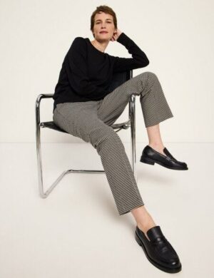 LANIUS Hahnentritt Hose (GOTS)