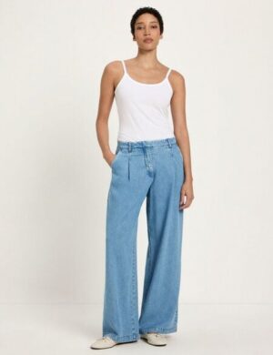 LANIUS Jeans mit Bundfalte aus TENCEL