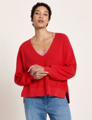 LANIUS Pullover mit V-Ausschnitt